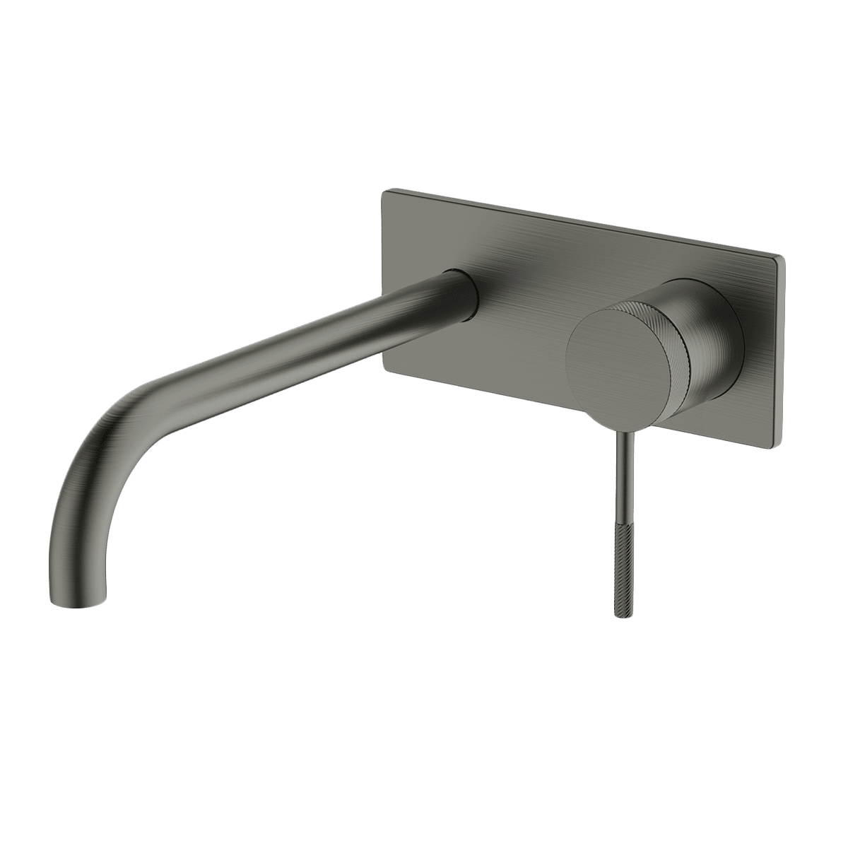 Gareth Ashton Poco Knurled Wall Basin/Bath Set 220mm – Gun Metal