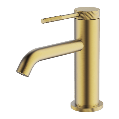 Gareth Ashton Poco Knurled Basin Mixer – Brushed Brass