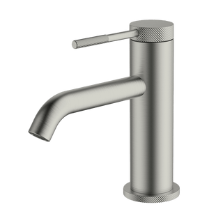 Gareth Ashton Poco Knurled Basin Mixer – Brushed Nickel