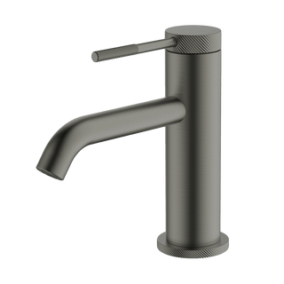 Gareth Ashton Poco Knurled Basin Mixer – Gun Metal