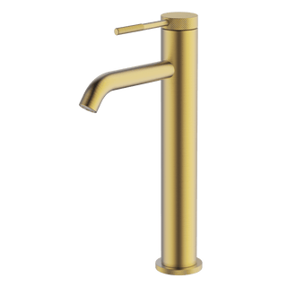 Gareth Ashton Poco Knurled High Basin Mixer – Brushed Brass