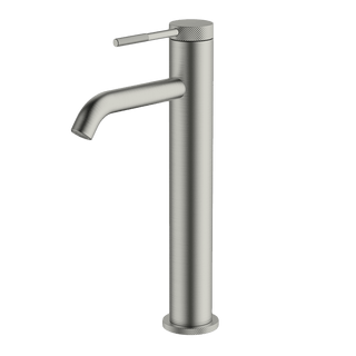 Gareth Ashton Poco Knurled High Basin Mixer – Brushed Nickel