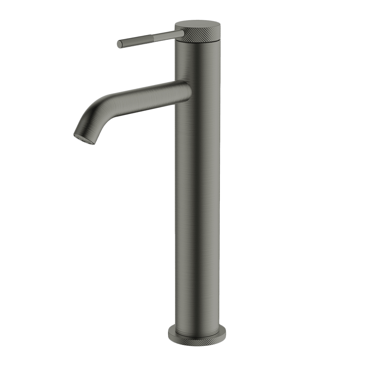 Gareth Ashton Poco Knurled High Basin Mixer – Gun Metal
