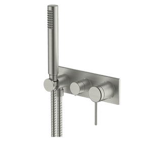 Gareth Ashton Poco 3 Hole Bath/Shower Mixer Set – Brushed Nickel