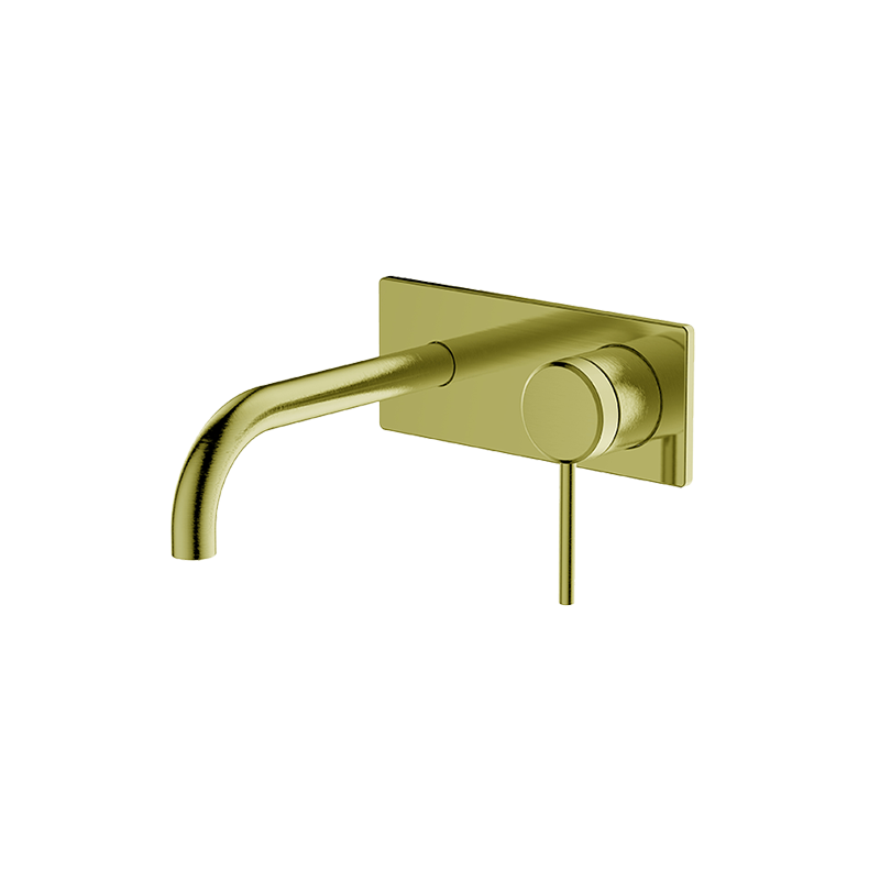 Gareth Ashton Poco 165mm Wall Bath/Basin Set - Brushed Brass