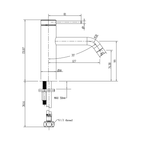 Gareth Ashton Poco Basin Mixer - Brushed Nickel