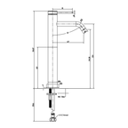 Gareth Ashton Poco Hi Basin Mixer - Gun Metal