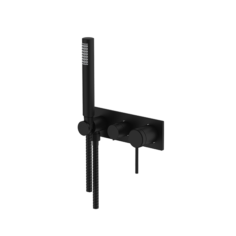 Gareth Ashton Poco 3 Hole Bath/Shower Mixer Set - Black