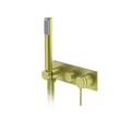 Gareth Ashton Poco 3 Hole Bath/Shower Mixer Set - Brushed Brass