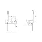 Gareth Ashton Poco 3 Hole Bath/Shower Mixer Set - Chrome