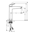 Hansgrohe Logis Single Lever Basin Mixer 190