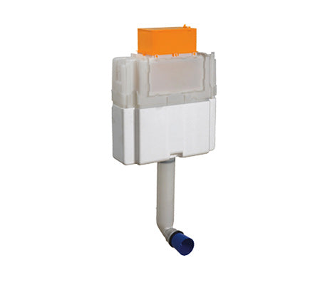 Studio Bagno Milady Wall Faced Toilet Package Includes Mechanical Expert Low Level Cistern & Gloss White Button - MIL002 + 721006/MC + OL0659041