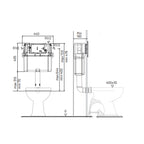 Studio Bagno Expert Evo (Mechanical) Low Level / Under Bench Cistern - Specification