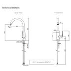 Kohler Taut Kitchen Mixer - Chrome 74053T-4E-CP