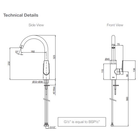 Kohler Taut Kitchen Mixer - Chrome 74053T-4E-CP