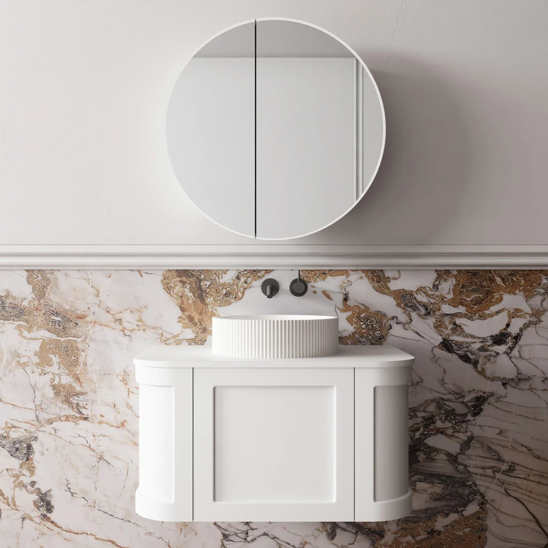 Cassa Design Westminster 750mm Matte White Wall Hung Vanity - WES750MW