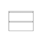 Timberline Oxbow Wall Hung Vanity with SilkSurface Top & Basin 750mm - OXBV750CSSAW