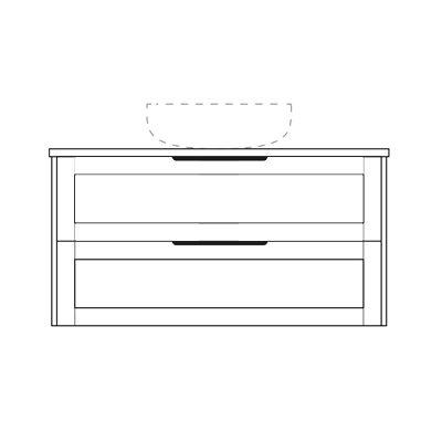 Marquis Pier Wall Hung Vanity with Symphony Top & Basin -  750mm - Pier 2