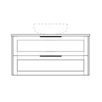 Marquis Pier Wall Hung Vanity with Symphony Top & Basin -  750mm - Pier 2