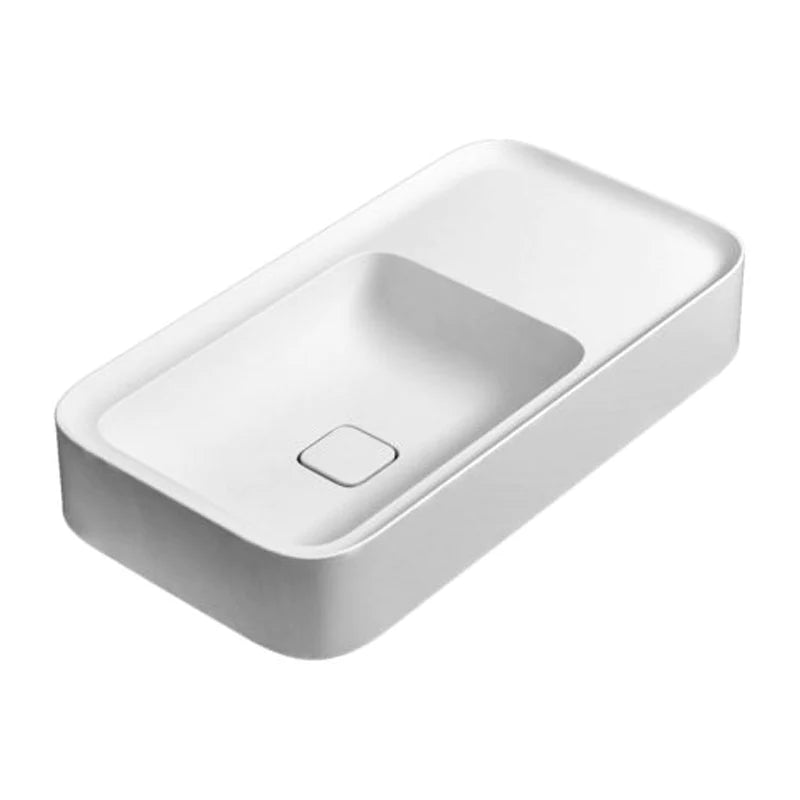 Parisi Cameo Bench Basin 750x400 - No Tap Hole - Gloss Black