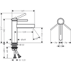 Hansgrohe Finoris 110 Single Lever Basin Mixer - Matte White - 76020703