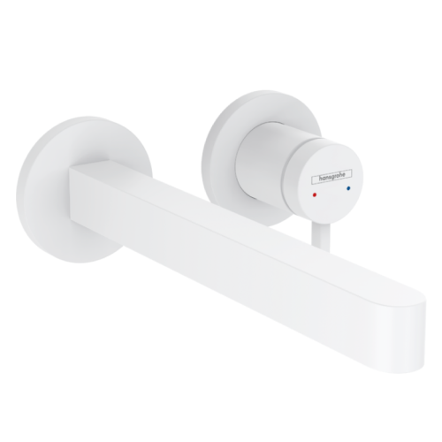 Hansgrohe Finoris Single Lever Wall Mixer 228mm with In-Wall - Matte White