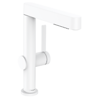 Hansgrohe Finoris Single Lever 230 Pull Out 2 Jet Spray Basin Mixer - Matte White - 76063703