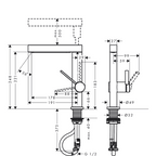Hansgrohe Finoris Single Lever 230 Pull Out 2 Jet Spray Basin Mixer - Matte White - 76063703