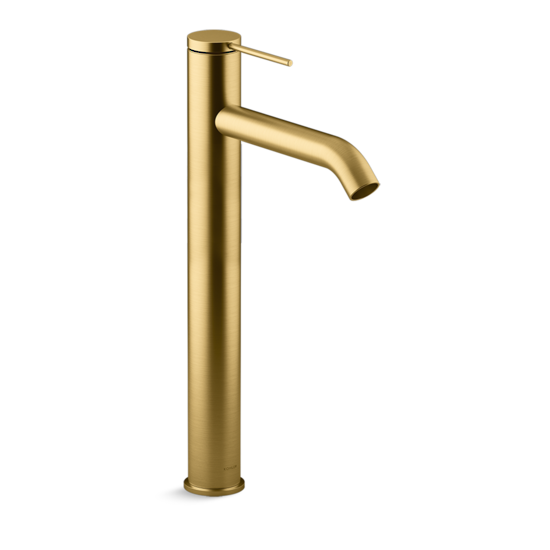Kohler Components Super Tall Single Lever Basin Mixer - Brushed Brass - 77960T-4AND-2MB