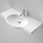 Caroma Opal 900 Twin Wall Basin - 1 Tap Hole - Gloss White - 632510W