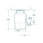 InSinkErator E75 Food Waste Disposer - Specification