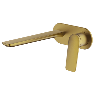 Gareth Ashton VELA WALLSET WITH 220MM WALL SPOUT – Brushed Brass