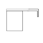 Timberline Oscar Wall Hung Vanity with Top & Basin 800mm Top - Left Offset - OSCV8040LNANW