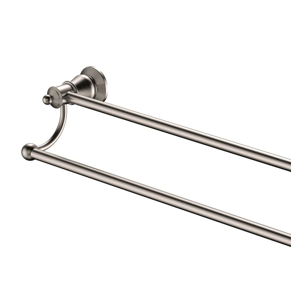 Fienza Lillian Double Towel Rail - Brushed Nickel - 81008BN