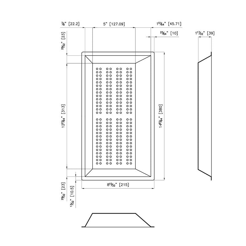 Foster Milano Perforated Stainless Steel Draining Tray Specification