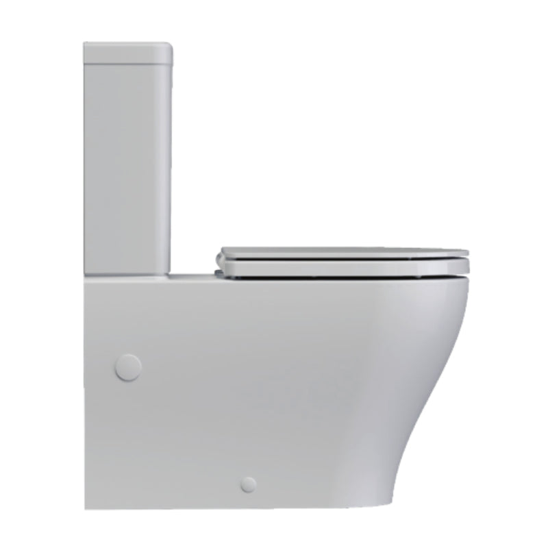 Caroma Luna Plus WFCC 4S Bottom Inlet SC Suite - White - Side View