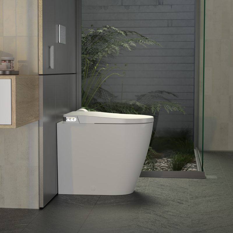 Caroma Urbane II Bidet Cleanflush Easy Height Wall Faced Invisi Suite - 848610W