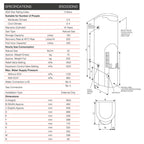 Rheem 130L Stellar 330 Gas Storage Water Heater Specification