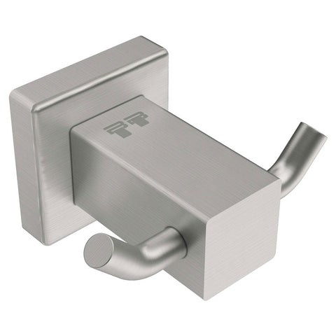 Bathroom Butler 8500 Series Wall Hung Double Robe Hook - Brushed Stainless Steel