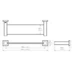 Bathroom Butler 8500 Series Glass Shelf - 300mm | Specifications
