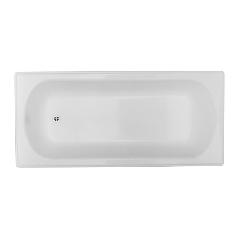 Caroma Stirling 1525mm Built In Bath No Overflow - Gloss White