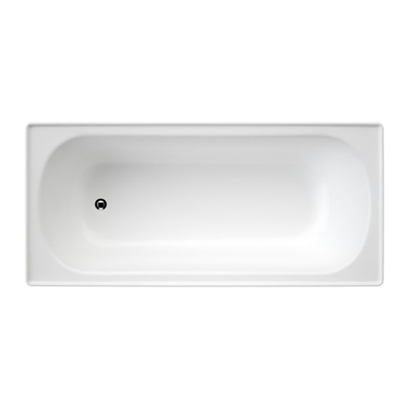 Caroma Stirling 1525mm Built In Bath No Overflow - Gloss White