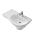 Caroma Care 700 Wall Basin - 1 Tap Holes - Gloss White - 873410W