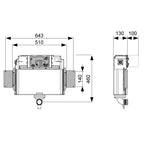 TECE Low Level Pedestal Cistern - 9.041.320