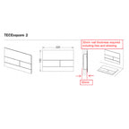 TECEsquare Flush Plate - Polished Gold Optic PVD - 9.240.839