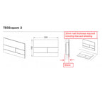 TECEsquare Flush Plate - Metal Gloss White - 9.240.832