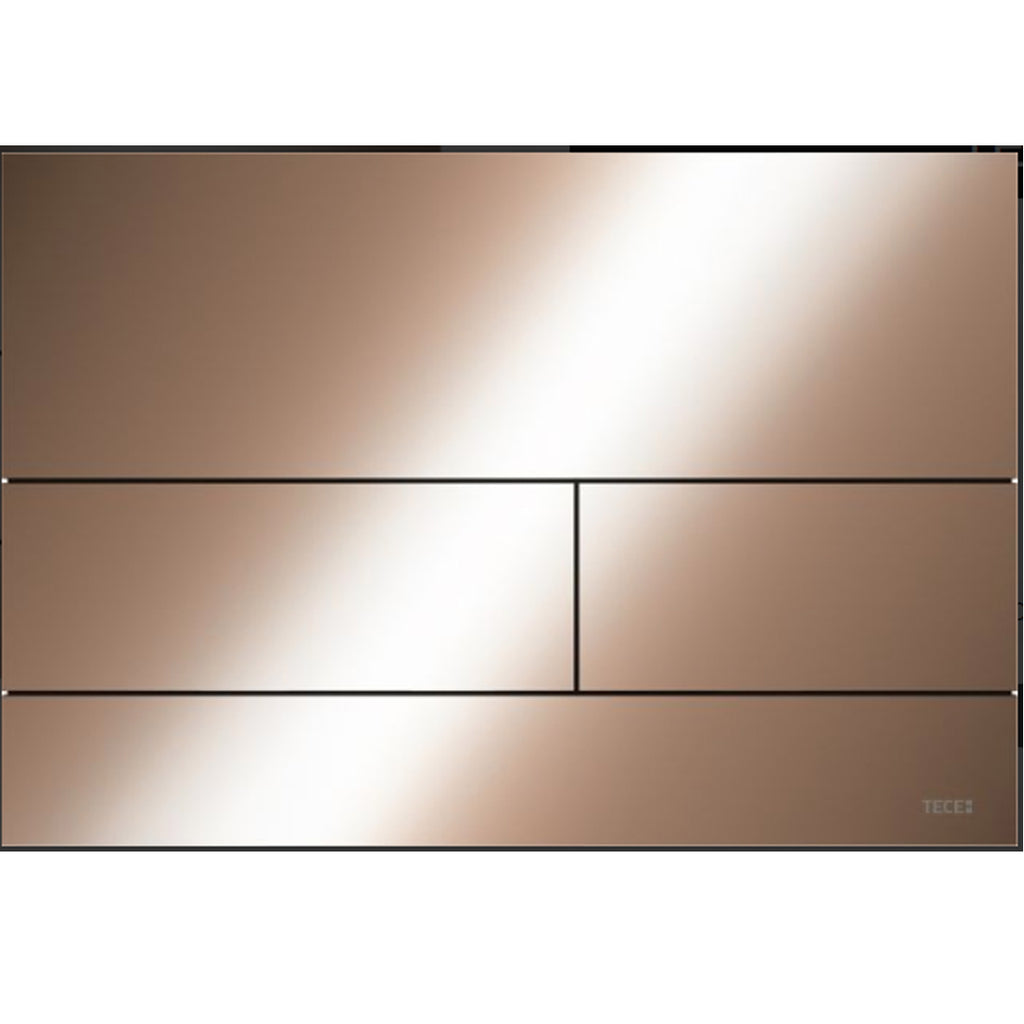 TECEsquare Flush Plate - Brushed Red Gold Optic PVD - 9.240.841