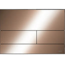 TECEsquare Flush Plate - Brushed Red Gold Optic PVD