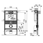 TECE Low Level Wall Hung Cistern - 9.300.356