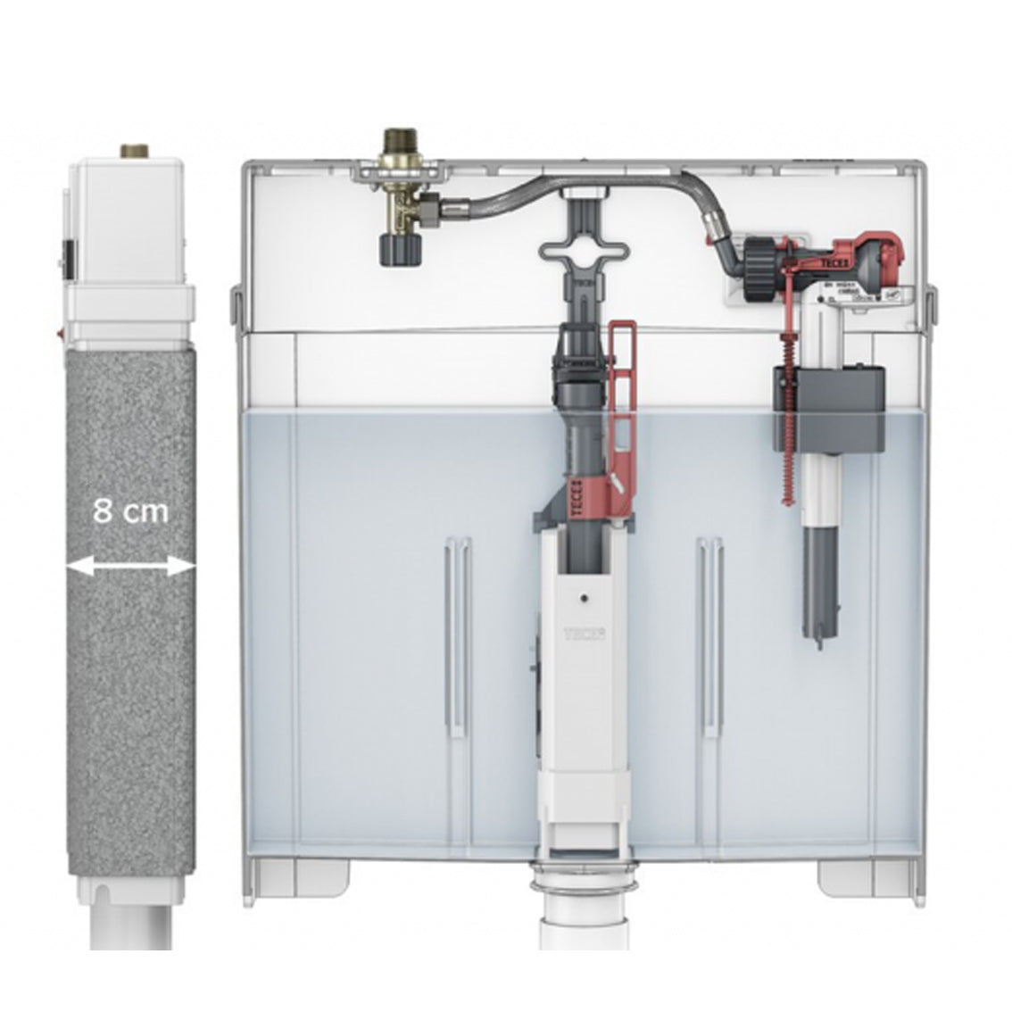 TECE 8cm Pedestal Cistern - 9.370.503